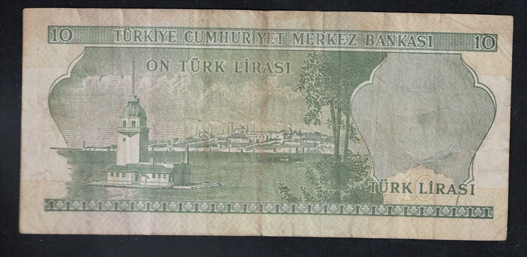 6.Emisyon 2.Tertip 10 Lira K66 ÇOK İYİ