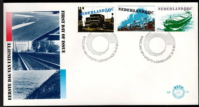 Hollanda Ulaşım Temalı İlk Gün Zarfı – 1980 ’s Gravenhage Damgalı